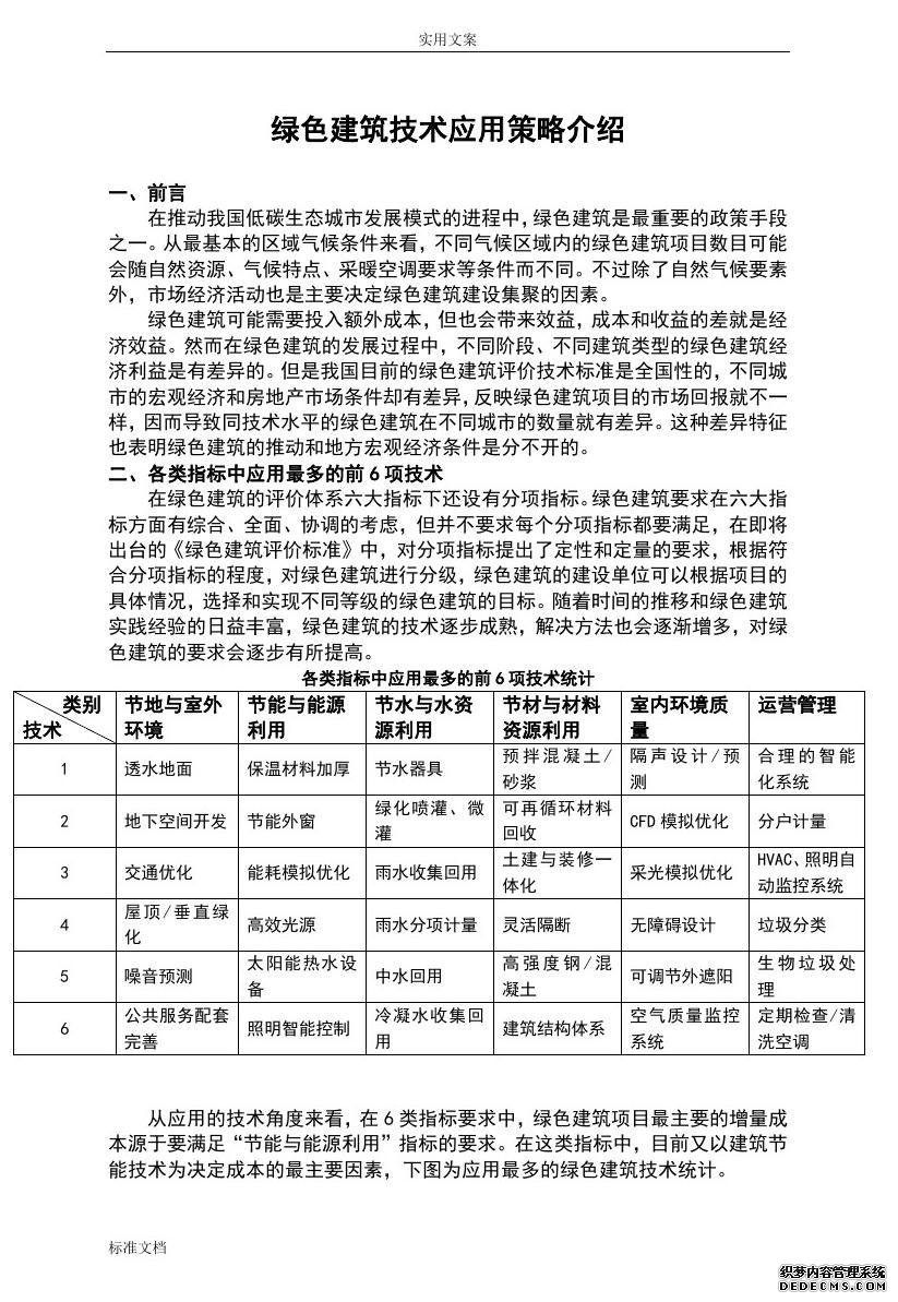 绿色建筑技术应用策略